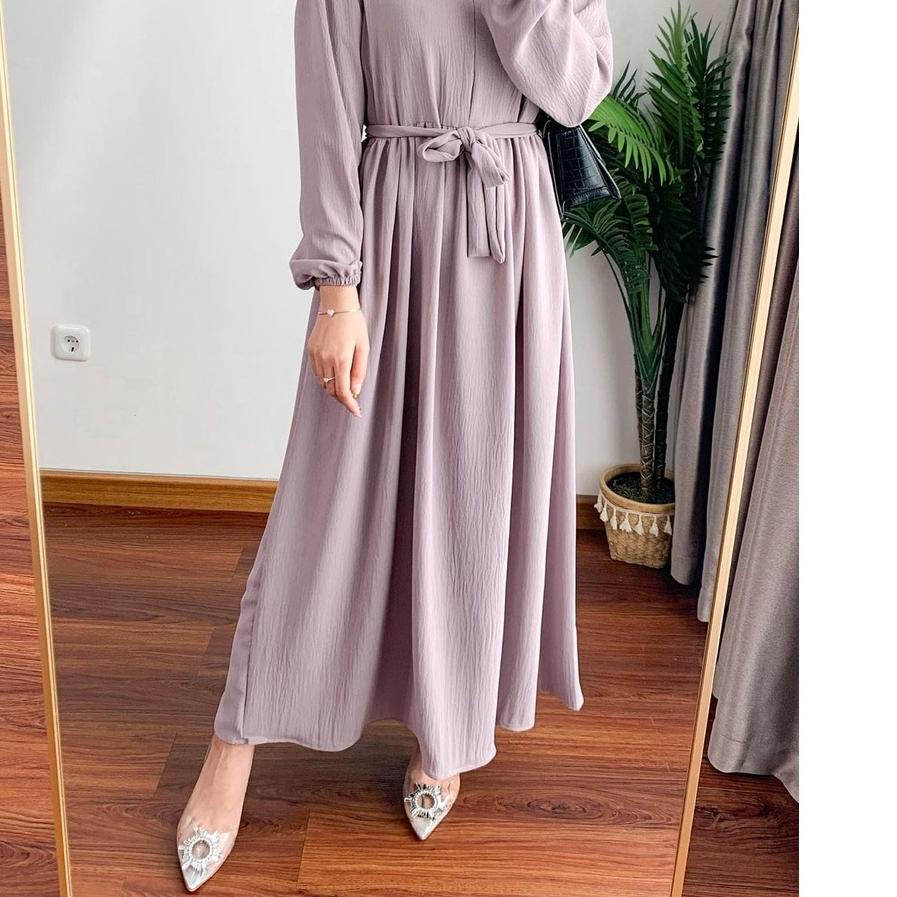 Terjangkau Adinda Midi Dress  / Midi Dress  / Dress Muslim Kekinian 시