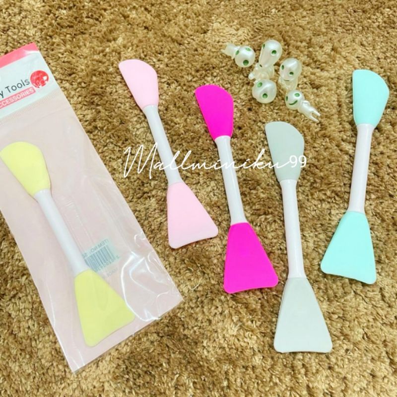 Kuas Masker Silicon 2 in1  /Kuas Spatula Masker 2in1