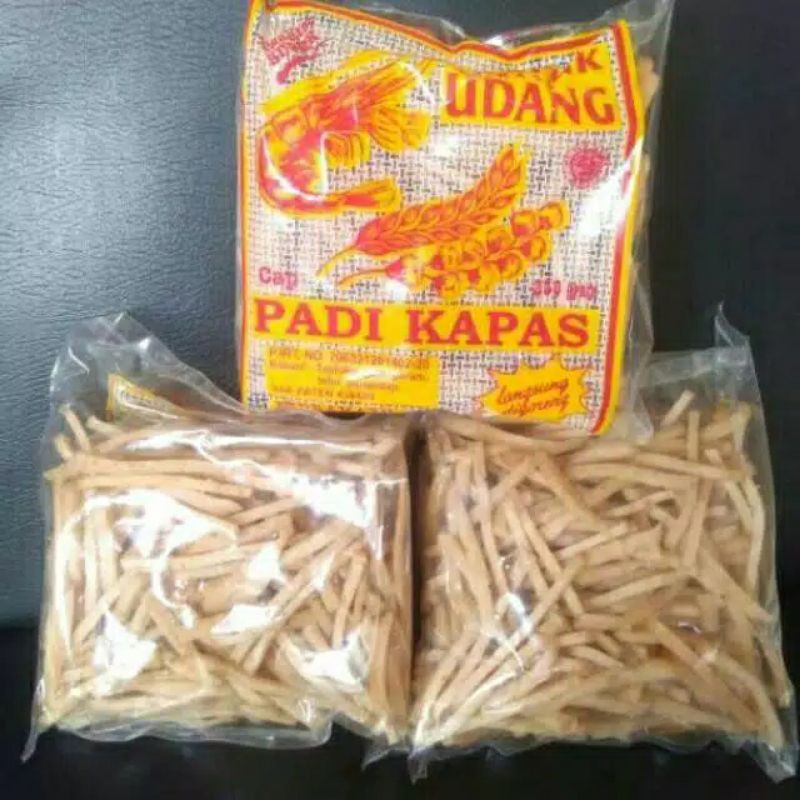 

Kerupuk Stik Udang Padi Kapas Kemasan 250gram