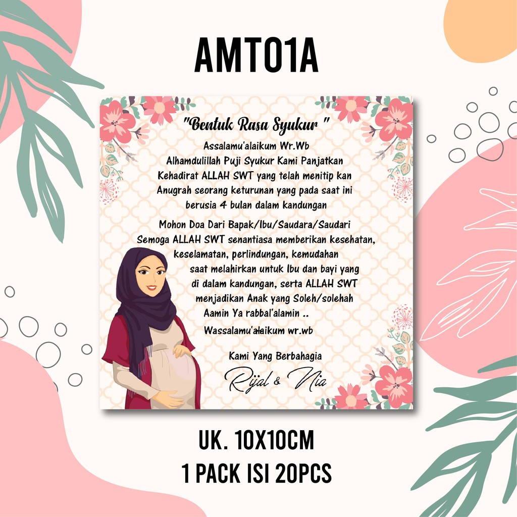 

Hanabi Sticker Label Syukuran Kehamilan AMT01