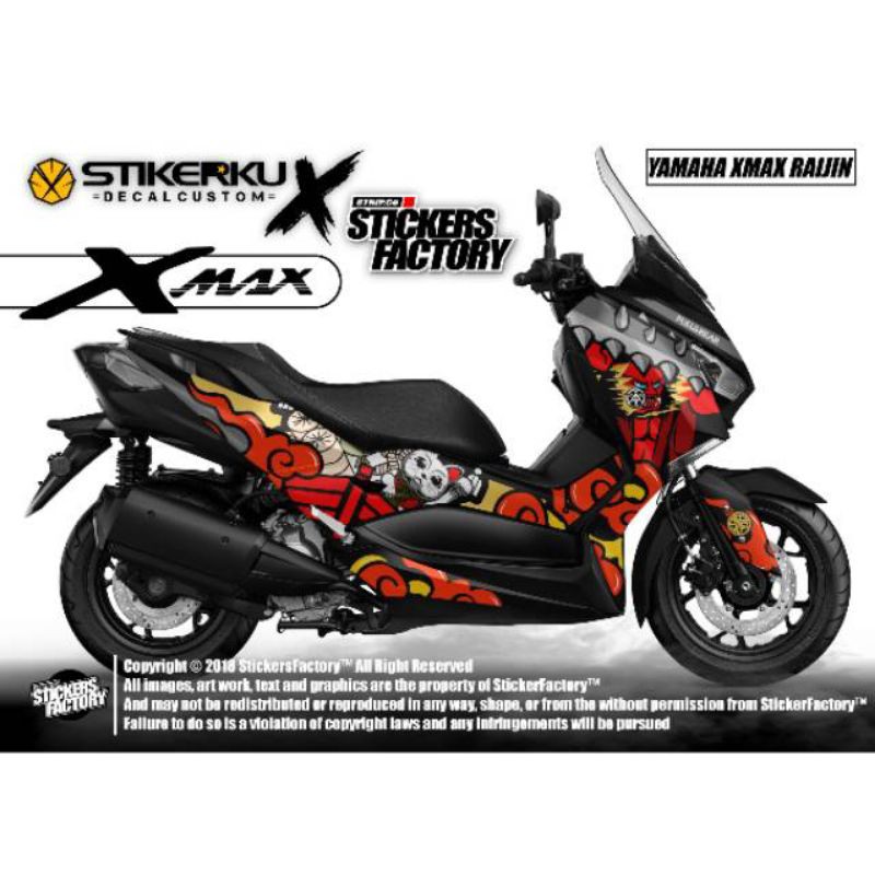 decal Yamaha xmax 250/ decal motor xmax fullbody