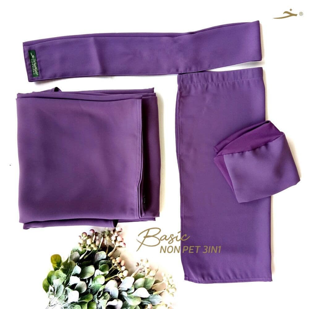 Khadijah Indonesia - Khimar Basic Non Pad Split-Hand