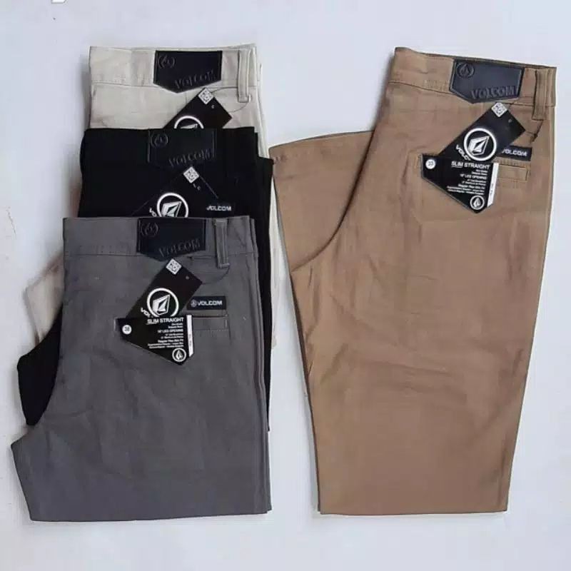 CELANA CHINO PRIA | CELANA DEWASA SAKU TANAM | BAHAN TWIL COMBET | CELANA CHINOS