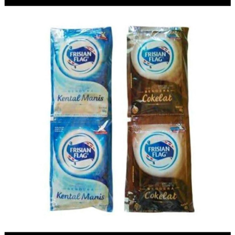 

susu kental manis frisian flag coklat sacchet isi 6