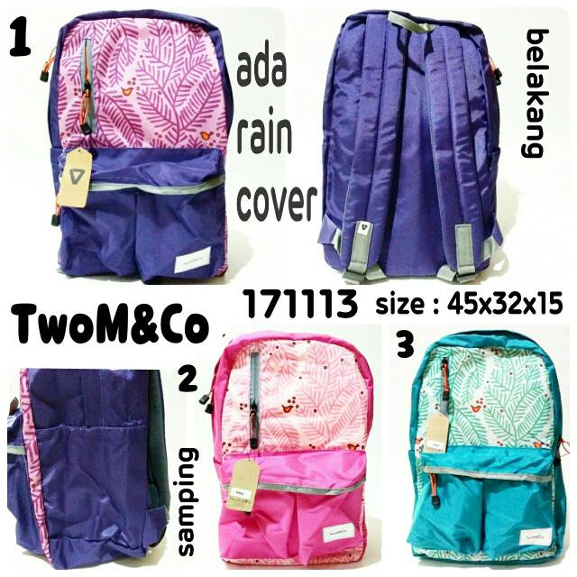 Tas ransel backpack TwoM&amp;co 171113 tas punggung keren terbaru dan termurah