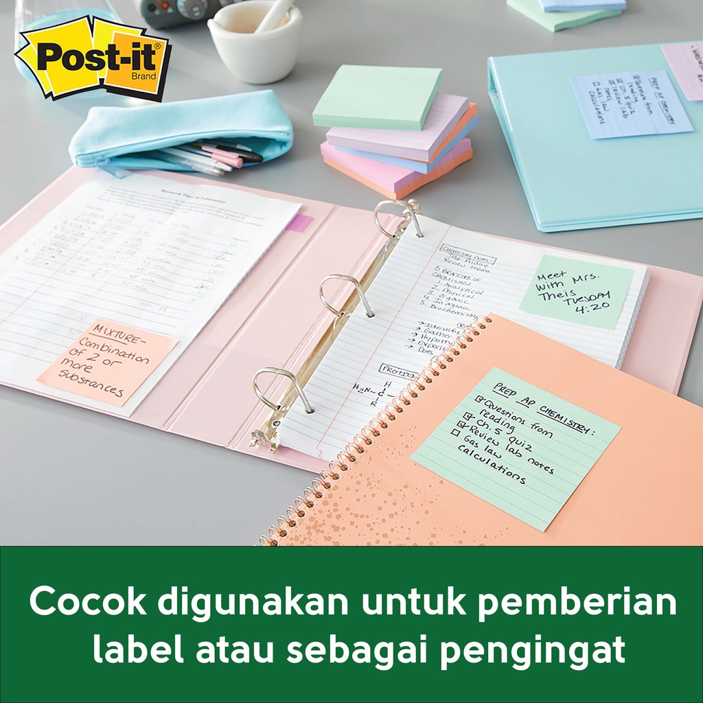 Post it sticky notes 3x3in Bali Collection-4