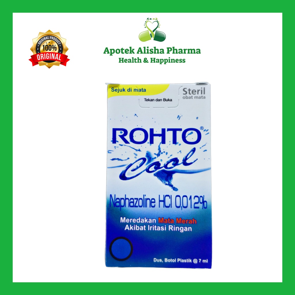 Rohto Tetes Mata 7ml / Rohto Cool Eye drop 7ml / Rohto V Extra 7ml - Rohto Putih Tetes Mata Iritasi Ringan / Mata Merah