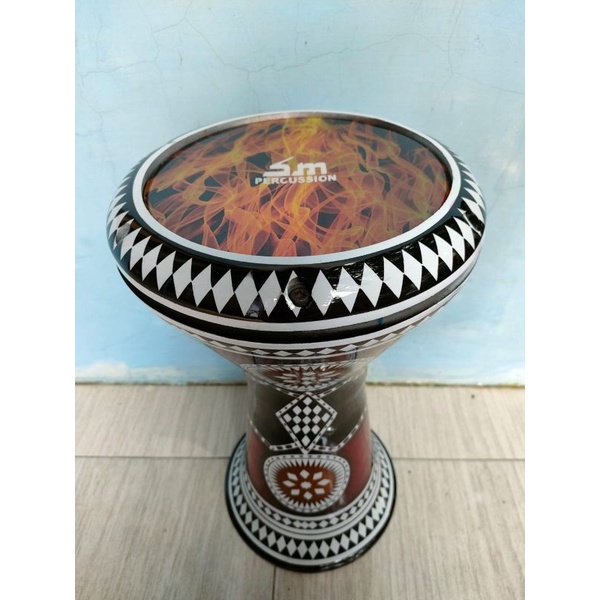 Darbuka 8 inch mika red fire