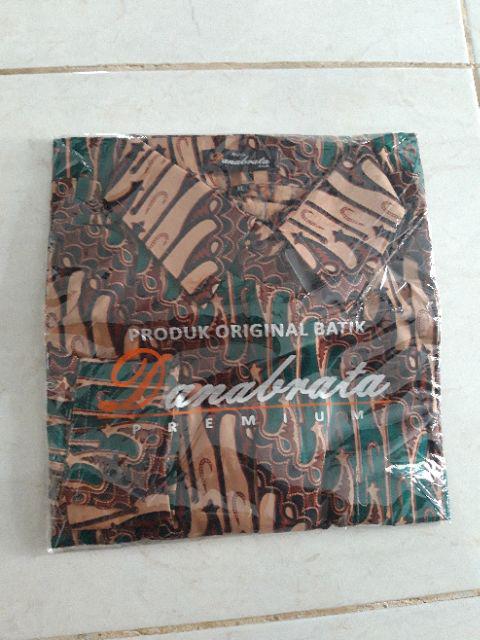 Danabrata Batik Hrb158 Kemeja Batik Pria Lengan Panjang Katun Primis Halus Premium Exclusive M L Xl
