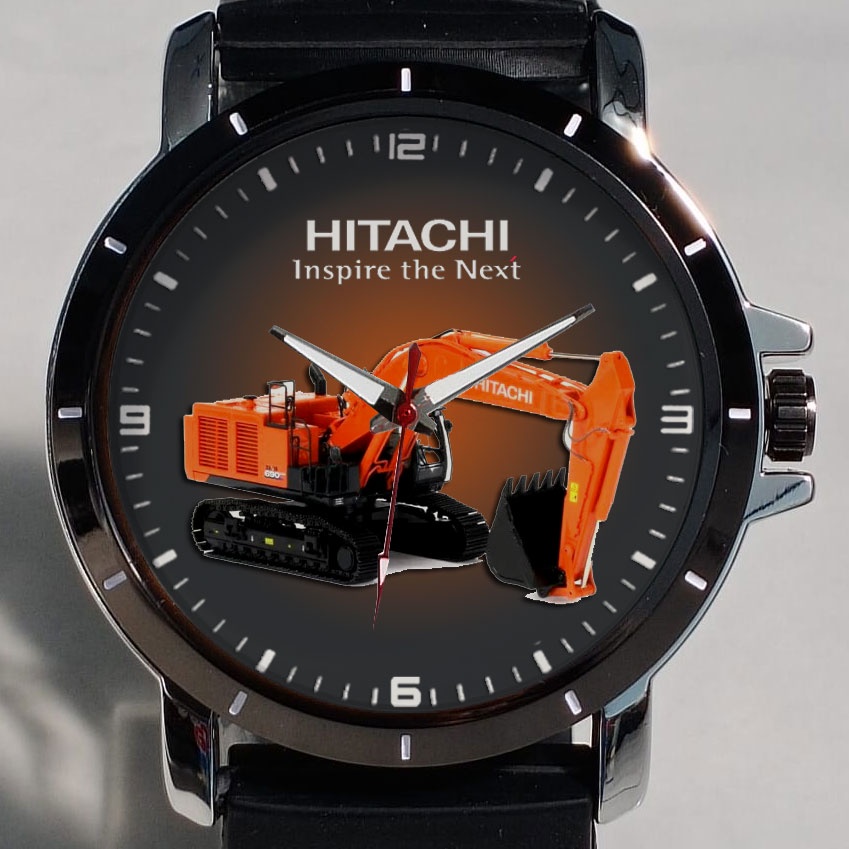 Jam Tangan Pria Hitachi Alat Berat Art 4 Custom