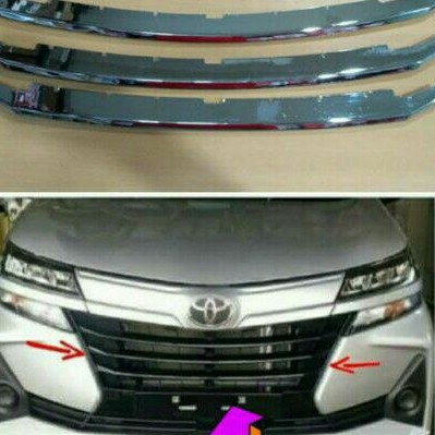 list grill chrome Avanza 2019