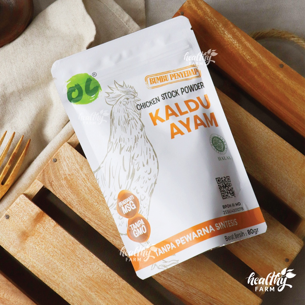 ORGANIC CENTER Kaldu Ayam NO MSG / Chicken Stock Powder 80g