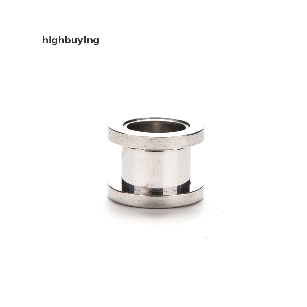 Hbid 1pc Ear Plug Pembesar Lubang Tindik Telinga Bahan Stainless Steel