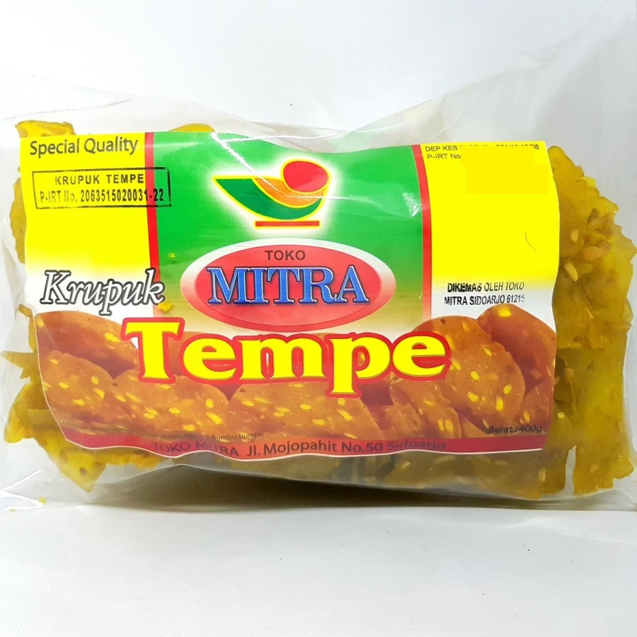 

MITRA KERUPUK TEMPE 400gr | KRUPUK ASLI OLEH SIDOARJO TEMPEH CRACKER