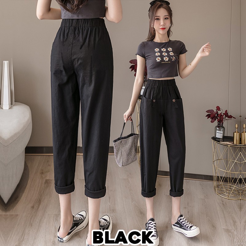 KARSKOREA 621 C Linen Long Pants/Celana Linen/Celana Kantor/Celana Kain/Linen Premium/celana wanita/celana kulot/Celana korea/kulot korea/Pants korea