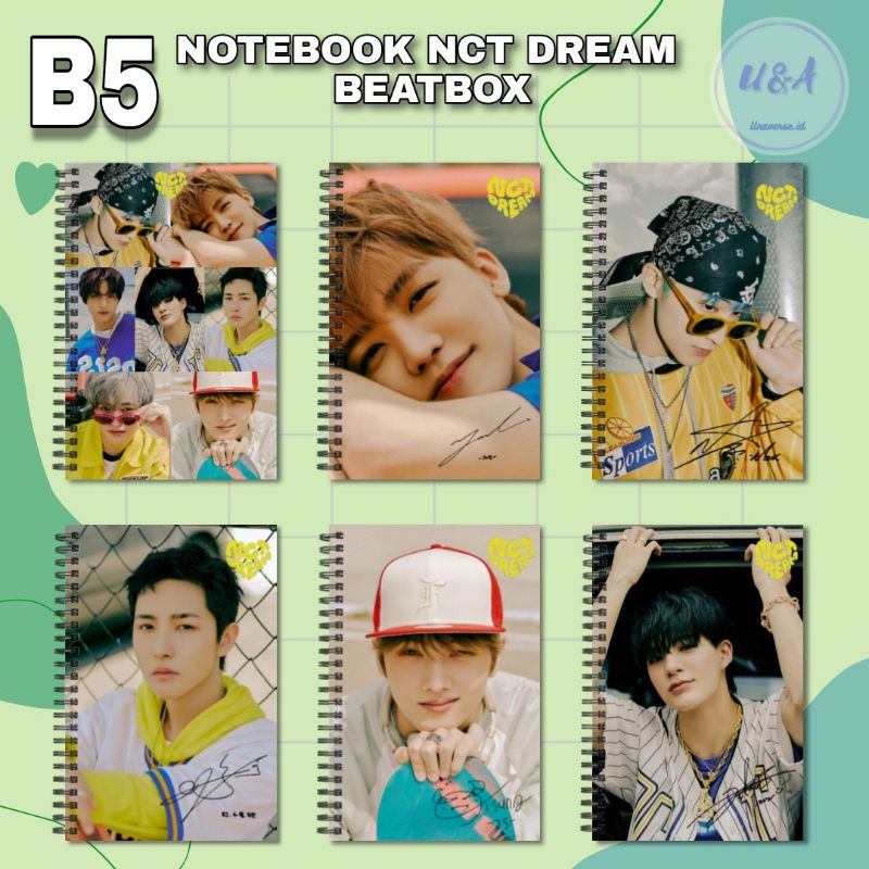 

[COD] NOTEBOOK B5 NCT DREAM BEATBOX SPORTDAY Buku Jaemin Jeno Murah