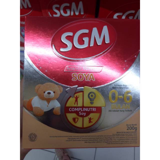 Susu SGM Soya 0-6 bulan 200 g
