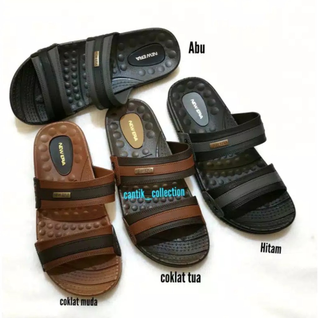 Sandal Kokop Ban 2 New Era Original Sandal Pria Karet