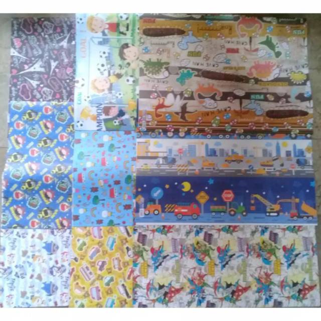 

RB Kertas Kado Jumbo 70x100 Isi 10 Motif Beragam