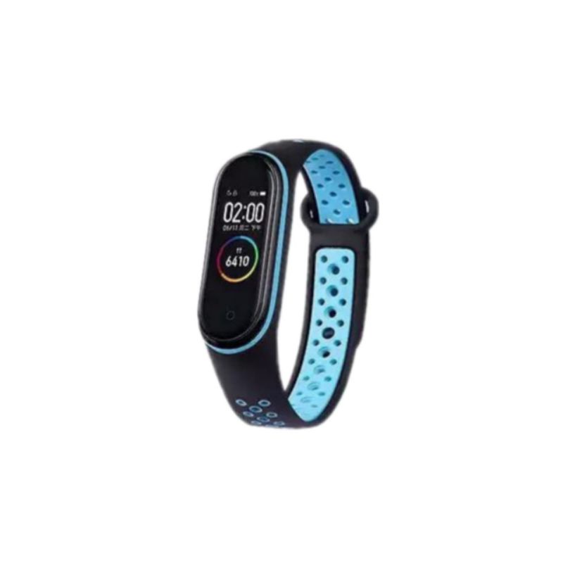 (Terima Cod)Jam Tangan Wanita Led Biru Putih Water Resist Strap Rubber(Dikirim Jakarta)