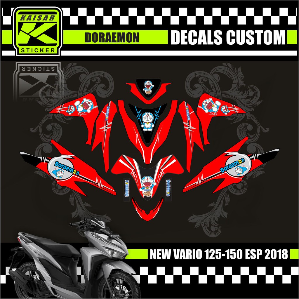 Sticker Striping Decal Motor Fullbody New Vario 125 150 Esp Tahun