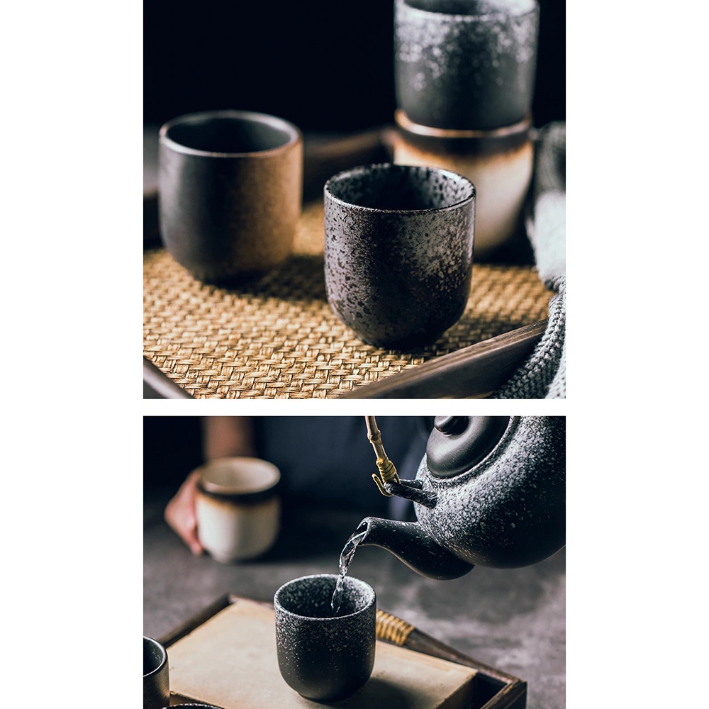 Gelas Cangkir Teh Keramik Japanese Style Ceramic Teacup 140ml - EP025