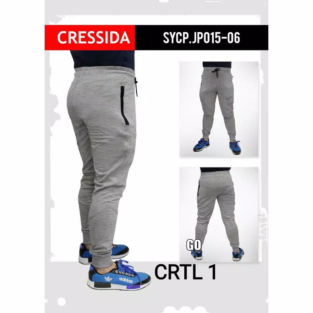 gof CRTL 1 CRESSIDA CELANA TRAINING Polos Katun Combed Baby Terry Celana Training Panjang Laki Laki