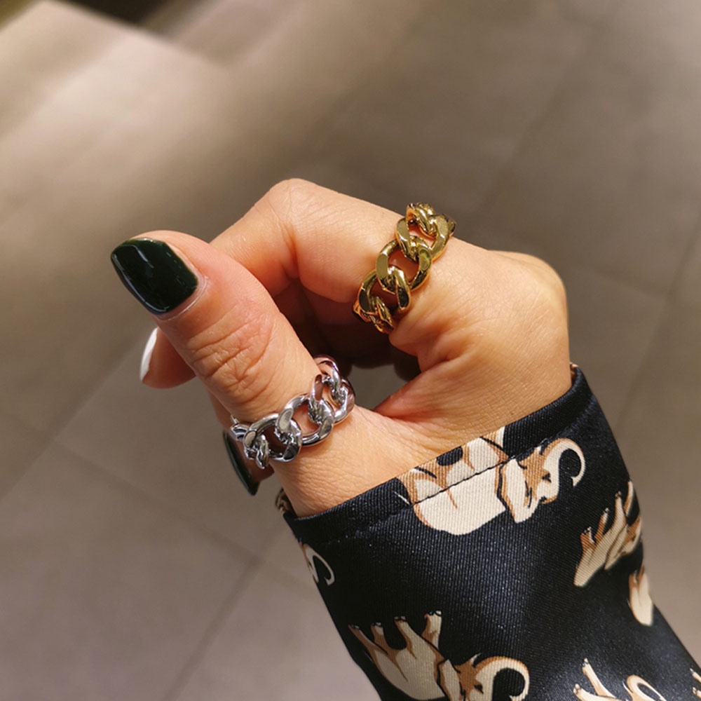 MXBEAUTY Antique Finger Ring Vintage Engagement Rings Jewelry Circle Thumb Ring Midi Rings Geometric Gothic Adjustable Fashion Accessories/Multicolor