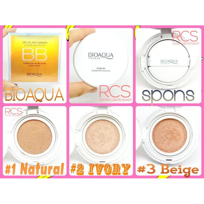 BIOAQUA ~ BB CREAM AIR CUSHION ~ FOUNDATION ~ BRIGHTENING