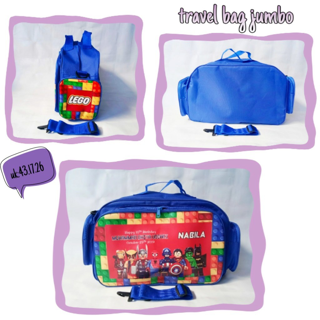 

Travelbag jumbo/ tas travel karakter/ tas anak murah/ tas travel anak/tas anak/ tas anak murah/ sovenir murah