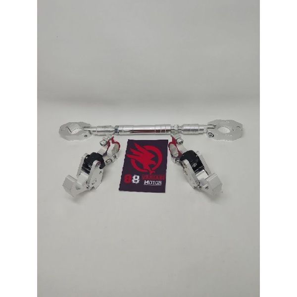 Paket Palang Stang Besar Bisa Stel Full CNC dan 2 Pcs gantungan Barang PCX 150-160 lama
