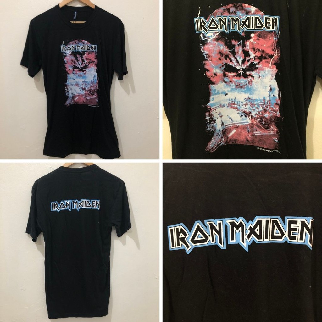 H&amp;M T Shirt JAWS / UCLA / Iron Maiden / The Beatles Abbey / Baju Kaos HnM Original Baju Pria Wanita