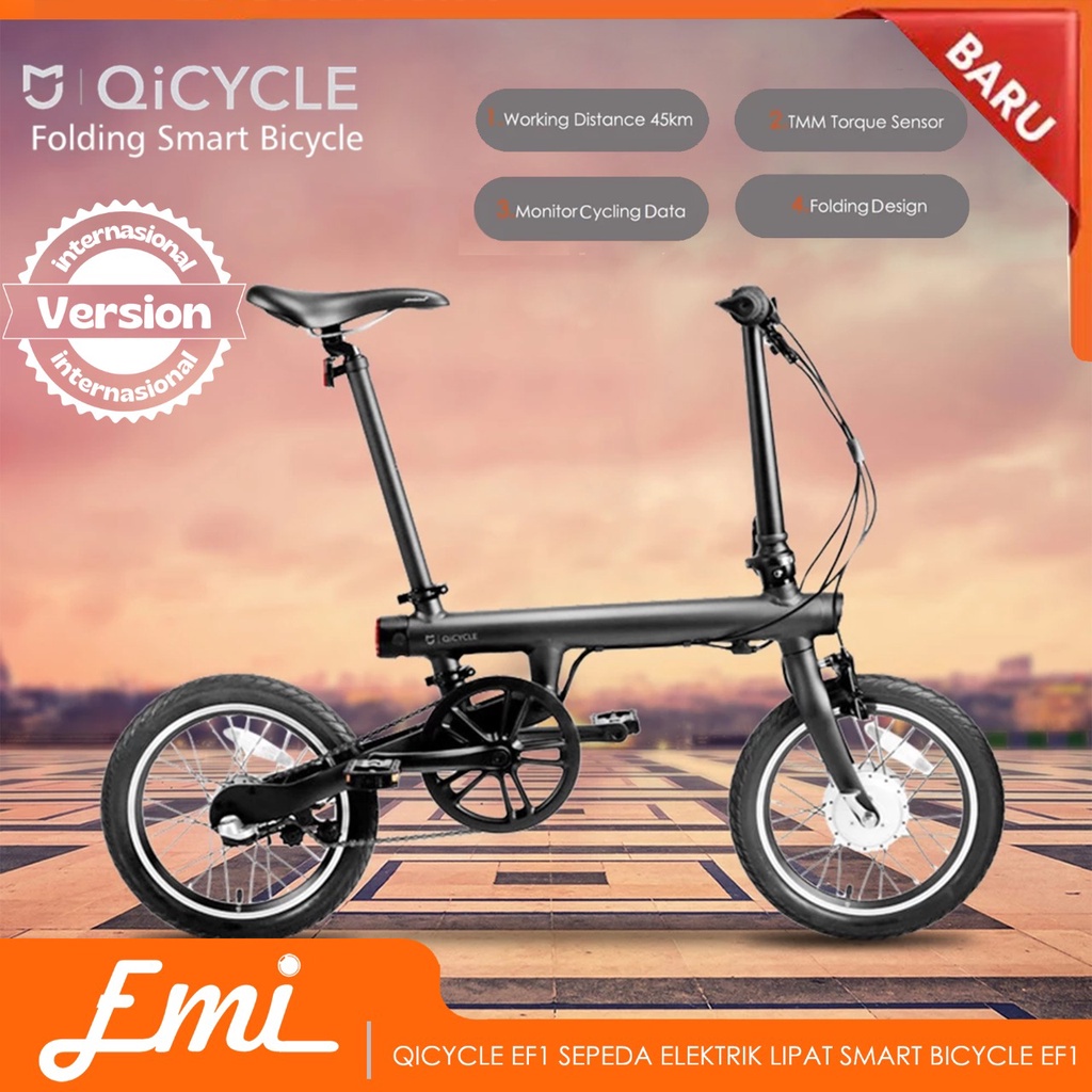 QiCycle EF1 Sepeda Elektrik Lipat Smart Bicycle (China Version)