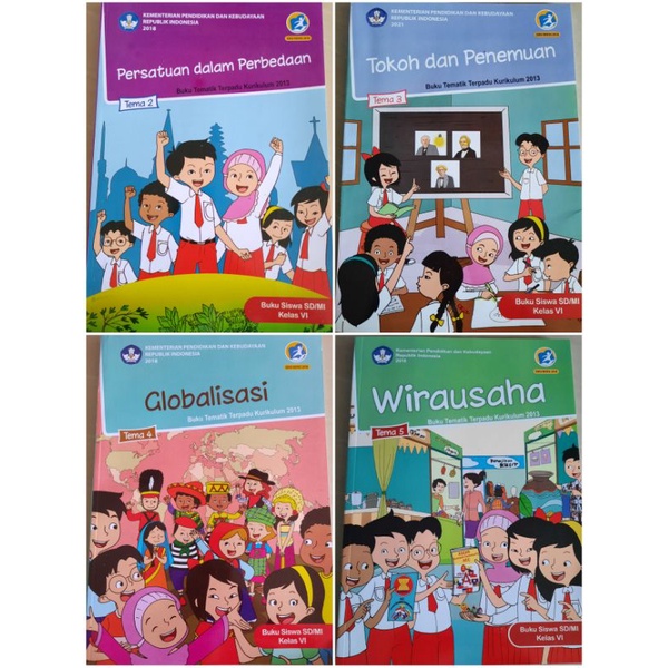

BUKU TEMATIK SD KELAS 6 tema 1,2,3,4,5,6,7,8,9