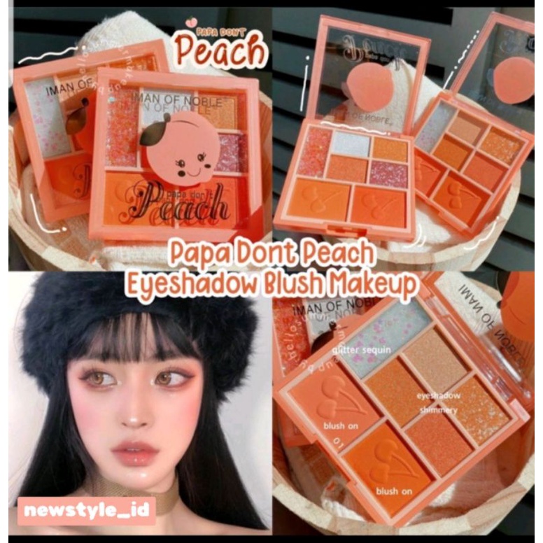 [COD] EYESHADOW IMAN OF NOBLE PAPA DON'T PEACH | EYESHADOW PEACH | EYESHADOW GLITTER | EYESHADOW KOREA