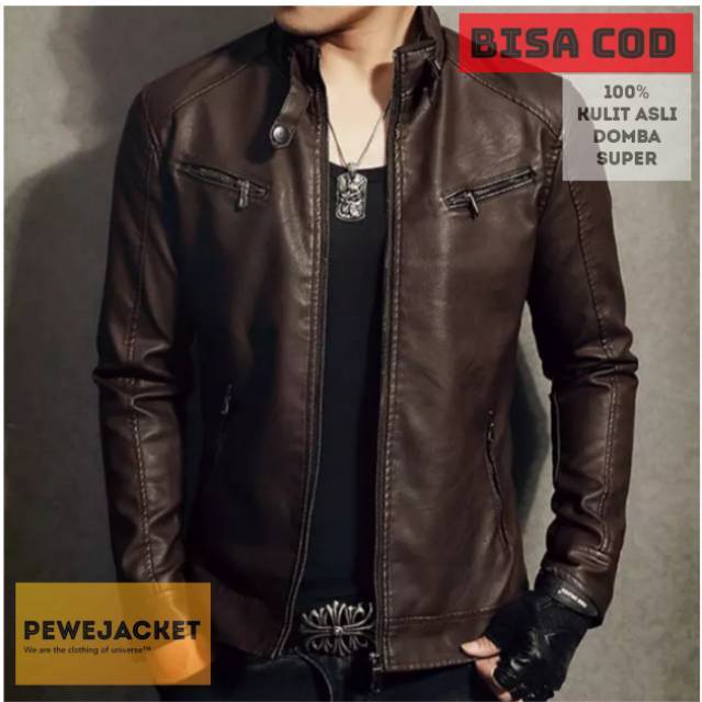 Jaket pria kulit asli domba super /Jaket pria kulit asli domba super (COD) Jaket kulit kasual