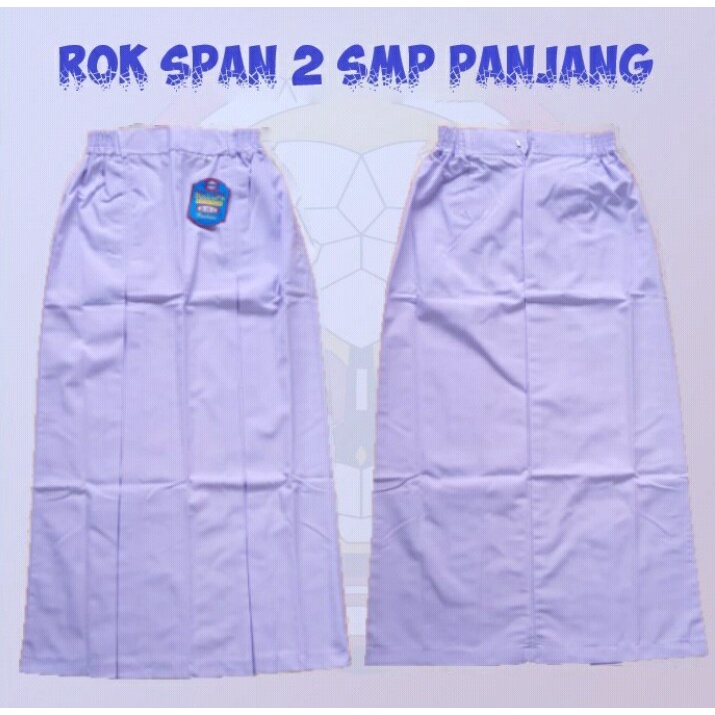 Rok Span 2 SMP Panjang Warna Putih / Biru / Coklat Pramuka