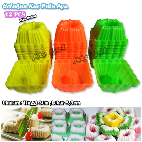 [DEASHOP] HARGA PROMO !! 48 PCS CETAKAN PUTU AYU KOTAK / CETAKAN AGAR BAHAN PLASTIK / CETAKAN PUDING KOTAK MURAH FOOD GRADE