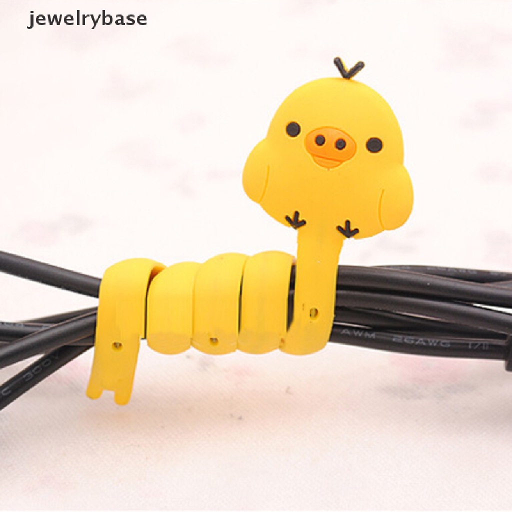 (jewelrybase) 1pc Pengikat Kabel Earphone Bentuk Binatang Lucu