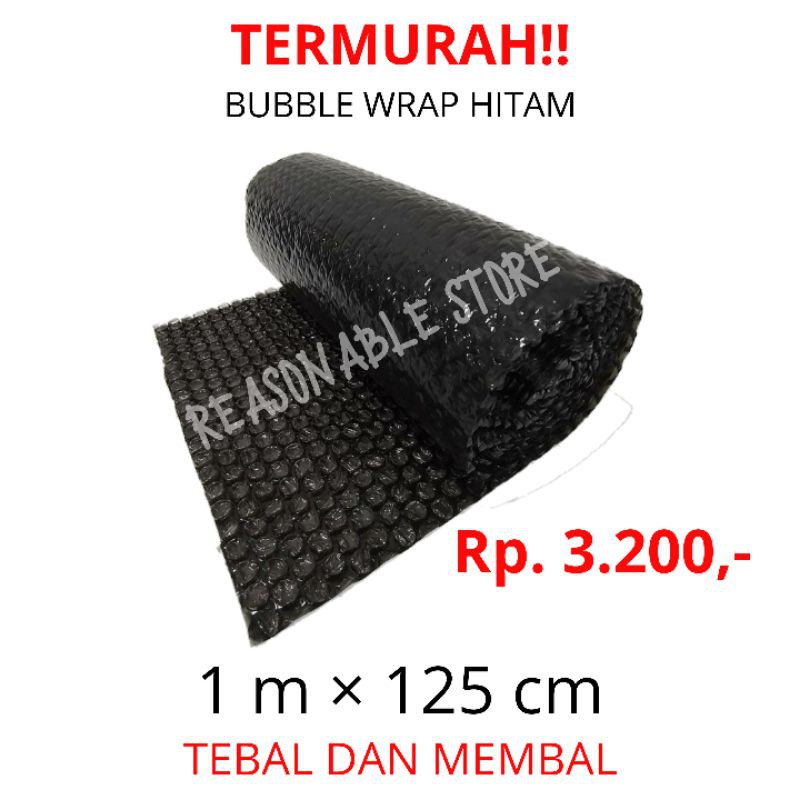 

TERMURAH!!! DIJUAL BUBBLE WRAP HITAM 1 M × 125 Cm. LEBIH TEBAL DAN MEMBAL!
