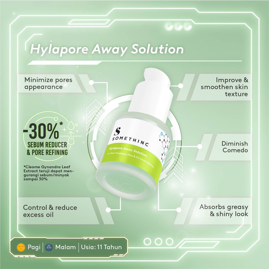 ✨ AKU MURAH ✨ SOMETHINC Hylapore Away Solution 20ml BPOM / Serum untuk Menyamarkan Pori Besar