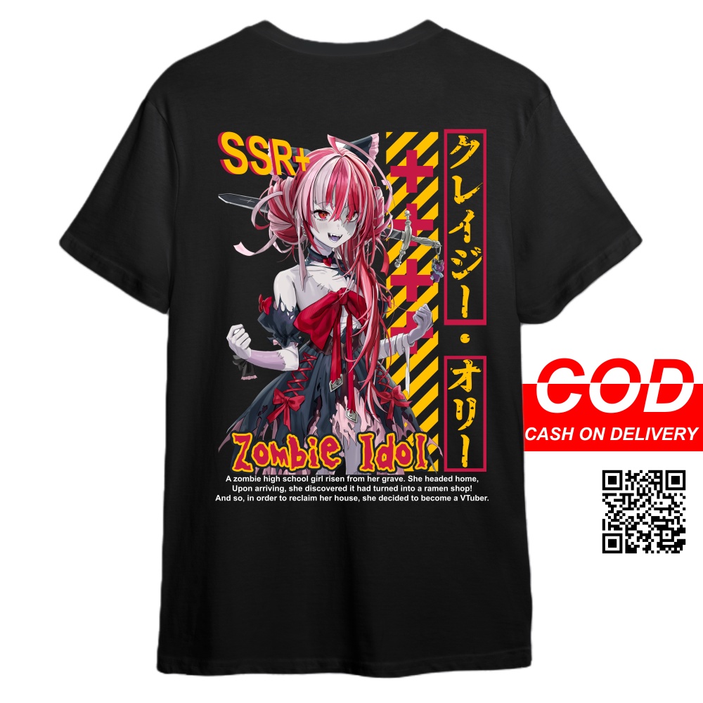 KAOS KUREIJI OLLIE HOLOLIVE -  KAOS DISTRO PRIA & WANITA ANIME & GAME DESIGN VTUBER KUREIJI OLLIE