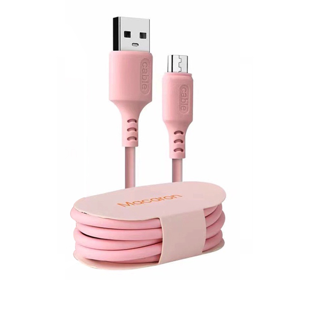 MACARON Data Cable / Kabel Data Macaron V8 Micro USB Fast Charging