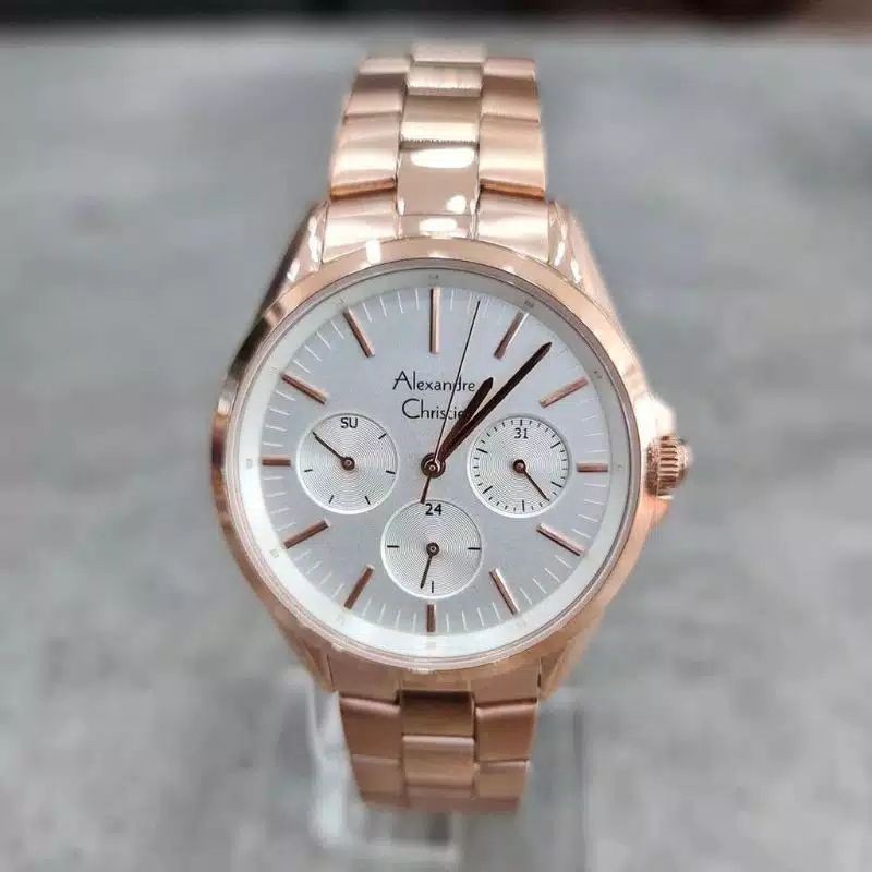 Jam Tangan Alexandre Christie AC 2890 BF Rantai Wanita / Cewek Original