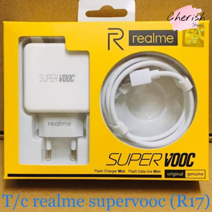 Charger Realme Super VOOC R15 Casan Hp Flash Charging  Travel Charger Handphone