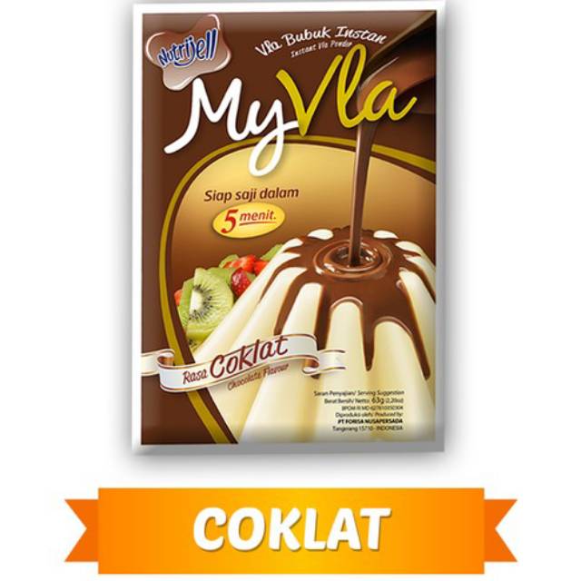 Nutrijell MyVla Coklat / Saos Puding agar rasa my vla