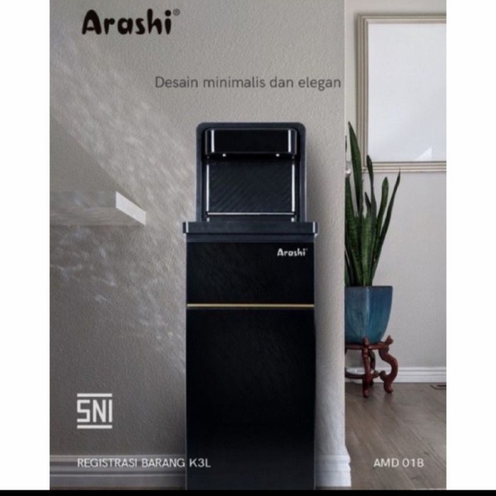 Dispenser Arashi Water Dispenser Kekinian AMD 01B Hot, Hangat &amp; Normal