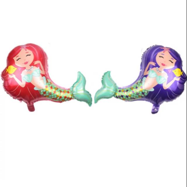 Balon mermaid/ikan duyung mini