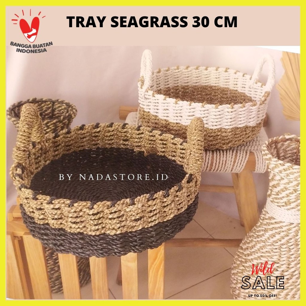 Tray Seagrass / Baki Seagrass / Nampan Seagrass / Wadah Aqua / Wadah Toples / Nampan Toples N-SN 01