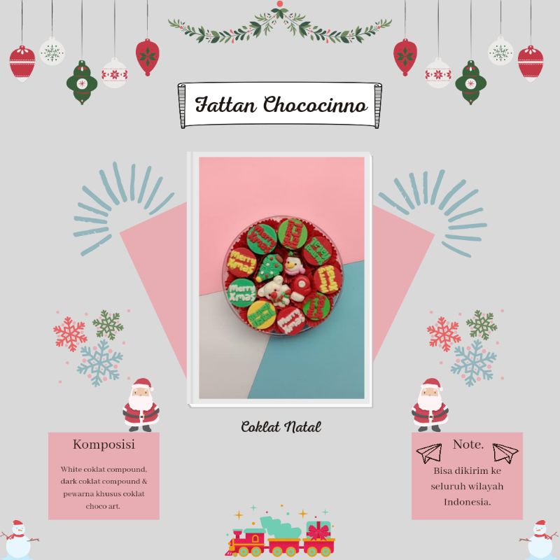 

Coklat karakter natal merry christmas toples